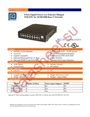 POE125U-8C datasheet  